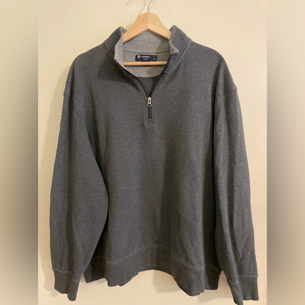 Daniel Cremieux Men's Gray Zip-Up Pullover